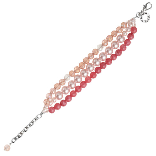 BRACCIALE CON PERLE E CRISTALLI