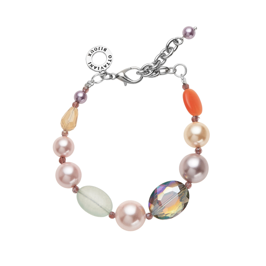 BRACCIALE CON PERLE E AGATA