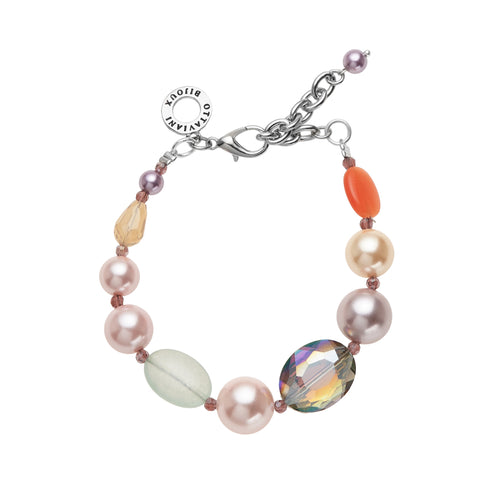BRACCIALE CON PERLE E AGATA