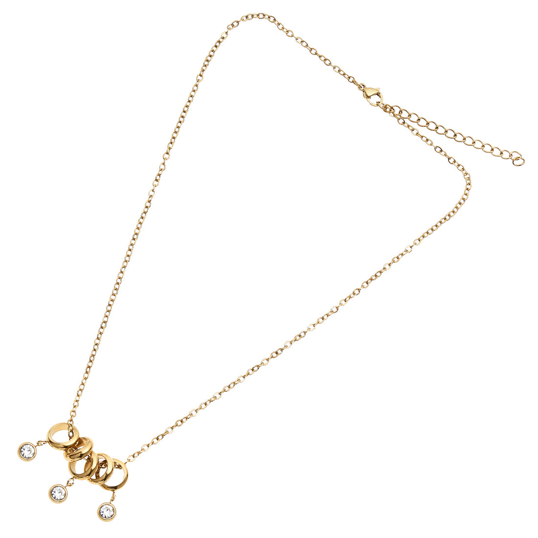 COLLANA DORATA CON CRISTALLI