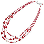 COLLANA CON PERLE E PERLINE
