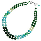 COLLANA CON QUARZI TURCHESE E AMAZZONITE