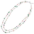 COLLANA CON PERLE AGATA E PERLINE