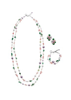 COLLANA CON PERLE AGATA E PERLINE