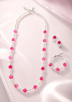 COLLANA CON PERLE E AGATA