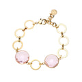 BRACCIALE PLACCATO ORO CON CRISTALLI