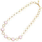 COLLANA PLACCATA ORO CON CRISTALLI