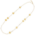 COLLANA PLACCATA ORO CON CRISTALLI