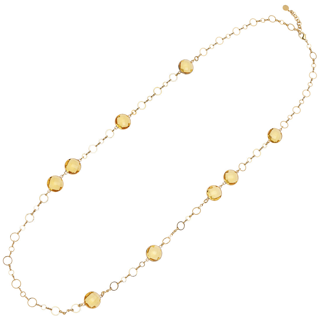 COLLANA PLACCATA ORO CON CRISTALLI