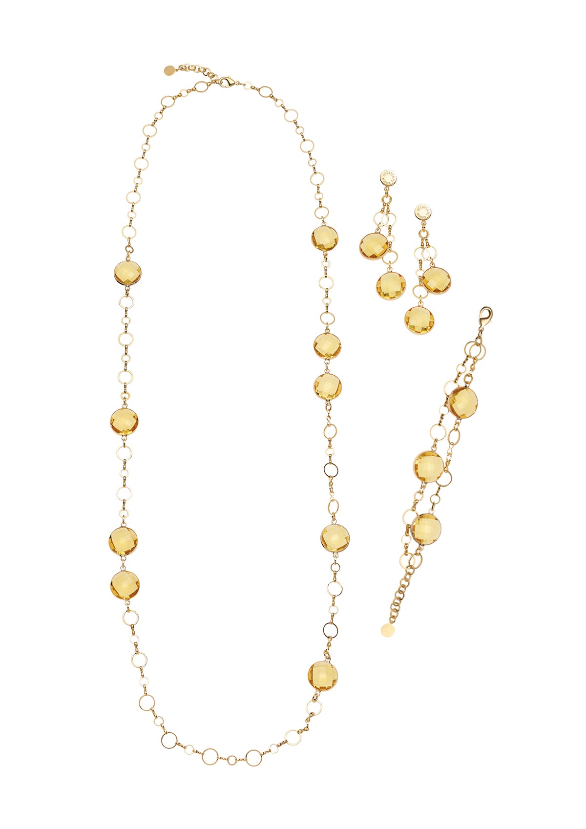 COLLANA PLACCATA ORO CON CRISTALLI