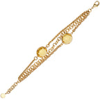 BRACCIALE PLACCATO ORO CON CRISTALLI