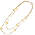 COLLANA PLACCATA ORO CON CRISTALLI
