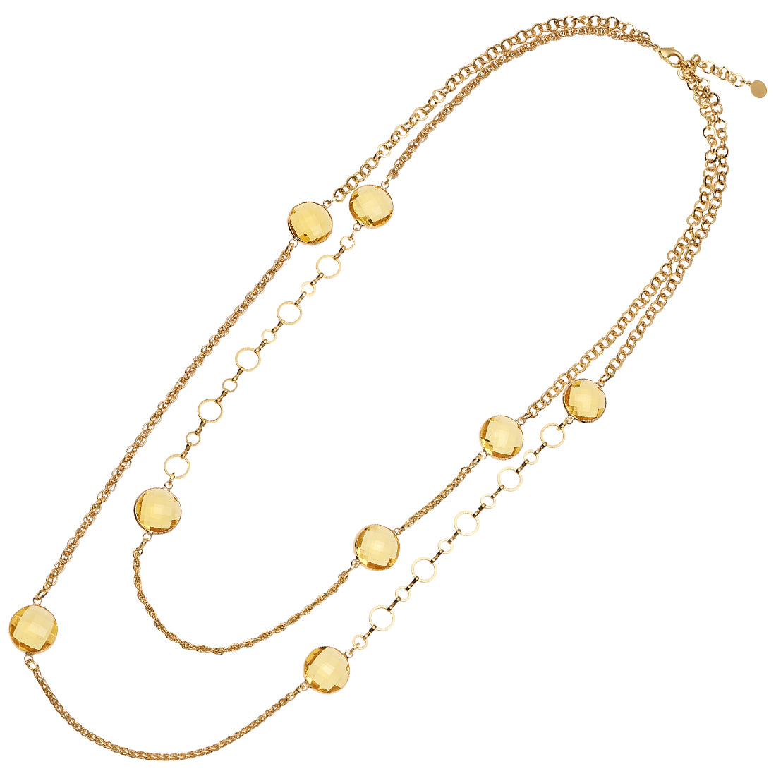 COLLANA PLACCATA ORO CON CRISTALLI