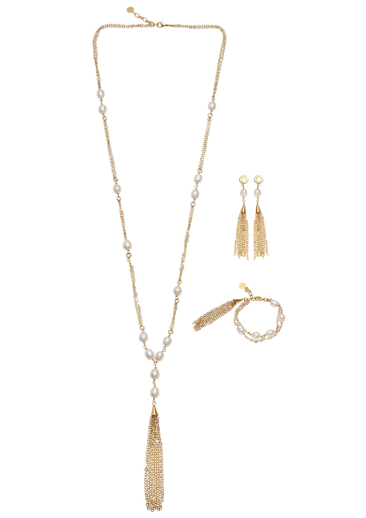 BRACCIALE PLACCATO ORO CON PERLE