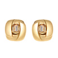 ORECCHINI PLACCATI ORO CON CRISTALLI