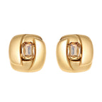 ORECCHINI PLACCATI ORO CON CRISTALLI