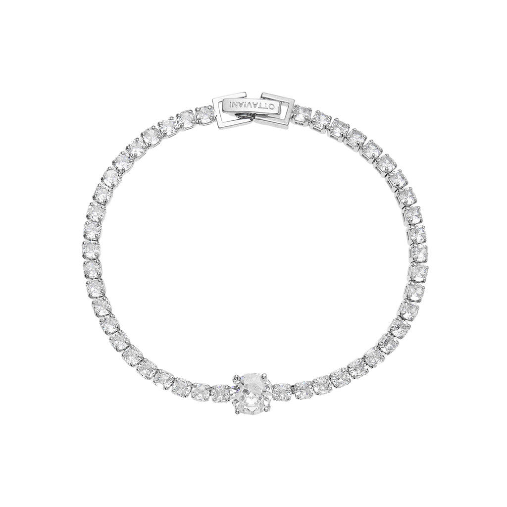 BRACCIALE RODIATO CON CUBIC ZIRCONIA