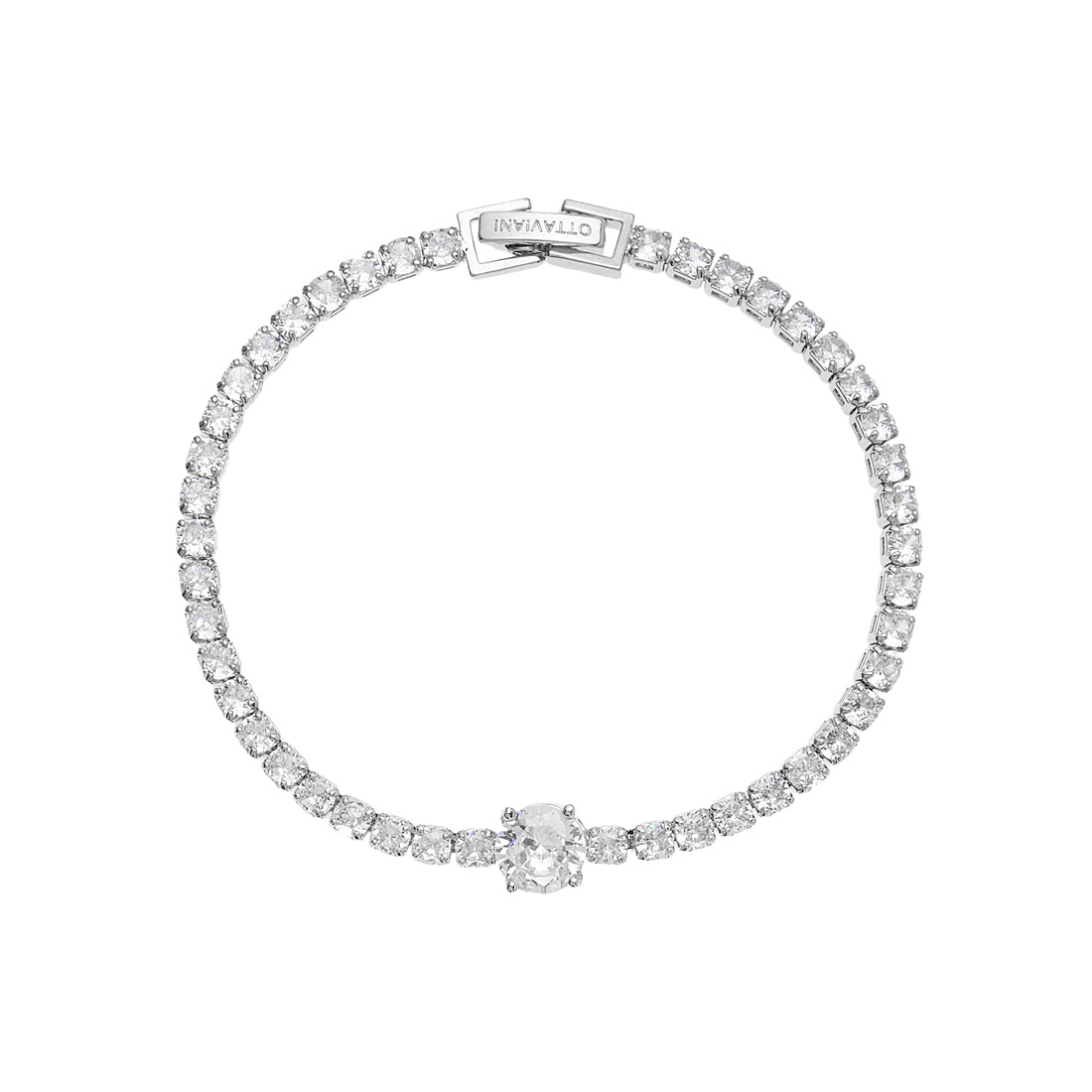 BRACCIALE RODIATO CON CUBIC ZIRCONIA