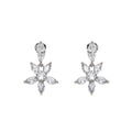 ORECCHINI RODIATI CON CUBIC ZIRCONIA