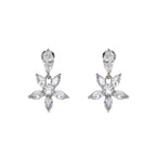 ORECCHINI RODIATI CON CUBIC ZIRCONIA