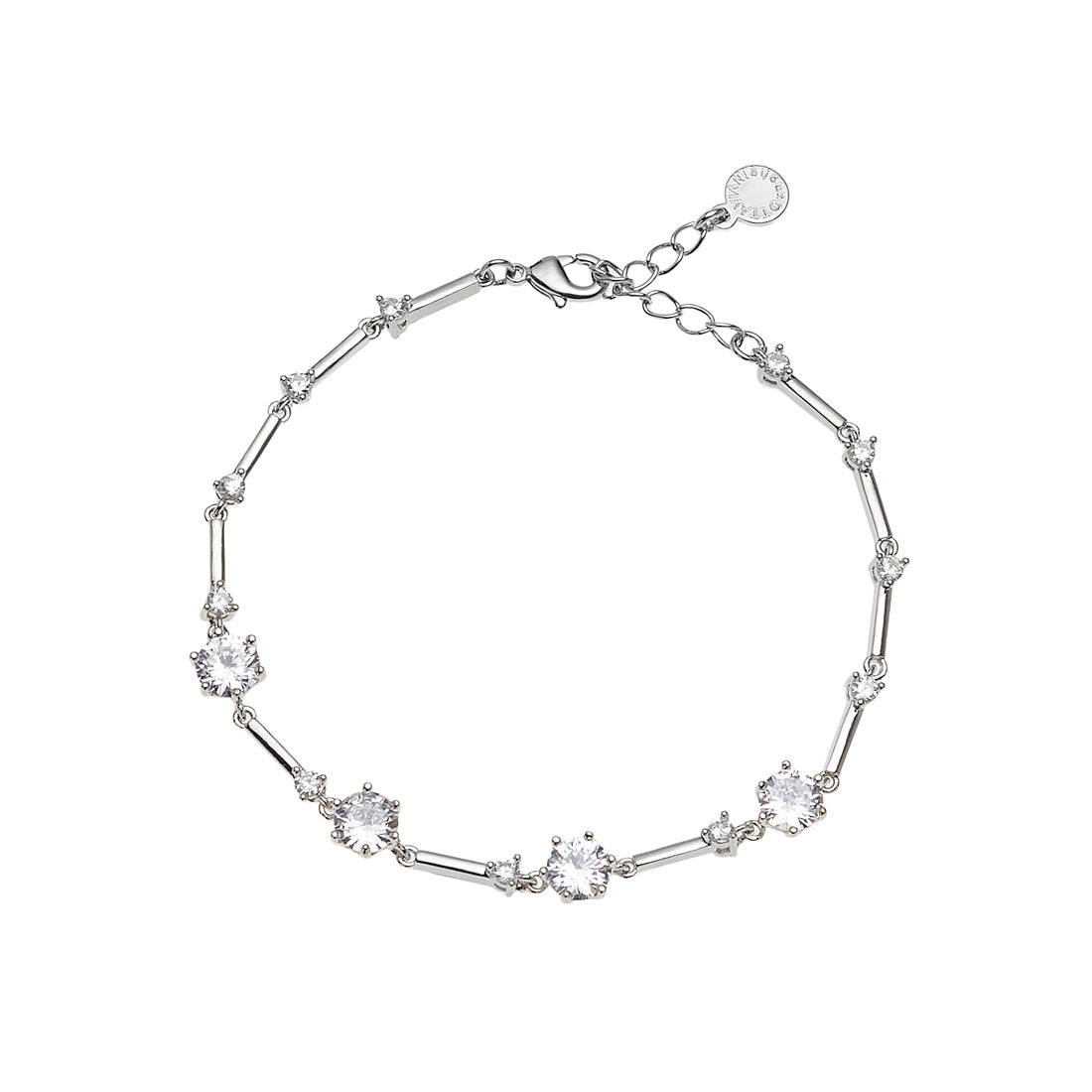 BRACCIALE RODIATO CON CUBIC ZIRCONIA