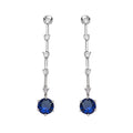 ORECCHINI RODIATI CON CUBIC ZIRCONIA