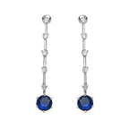 ORECCHINI RODIATI CON CUBIC ZIRCONIA