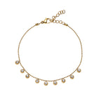 BRACCIALE DORATO CON CRISTALLI