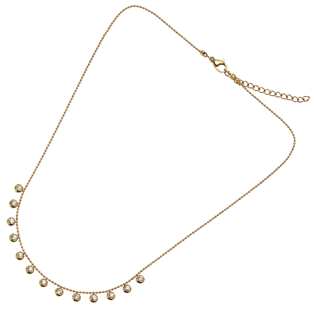 COLLANA DORATA CON CRISTALLI