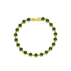 BRACCIALE DORATO CON CRISTALLI