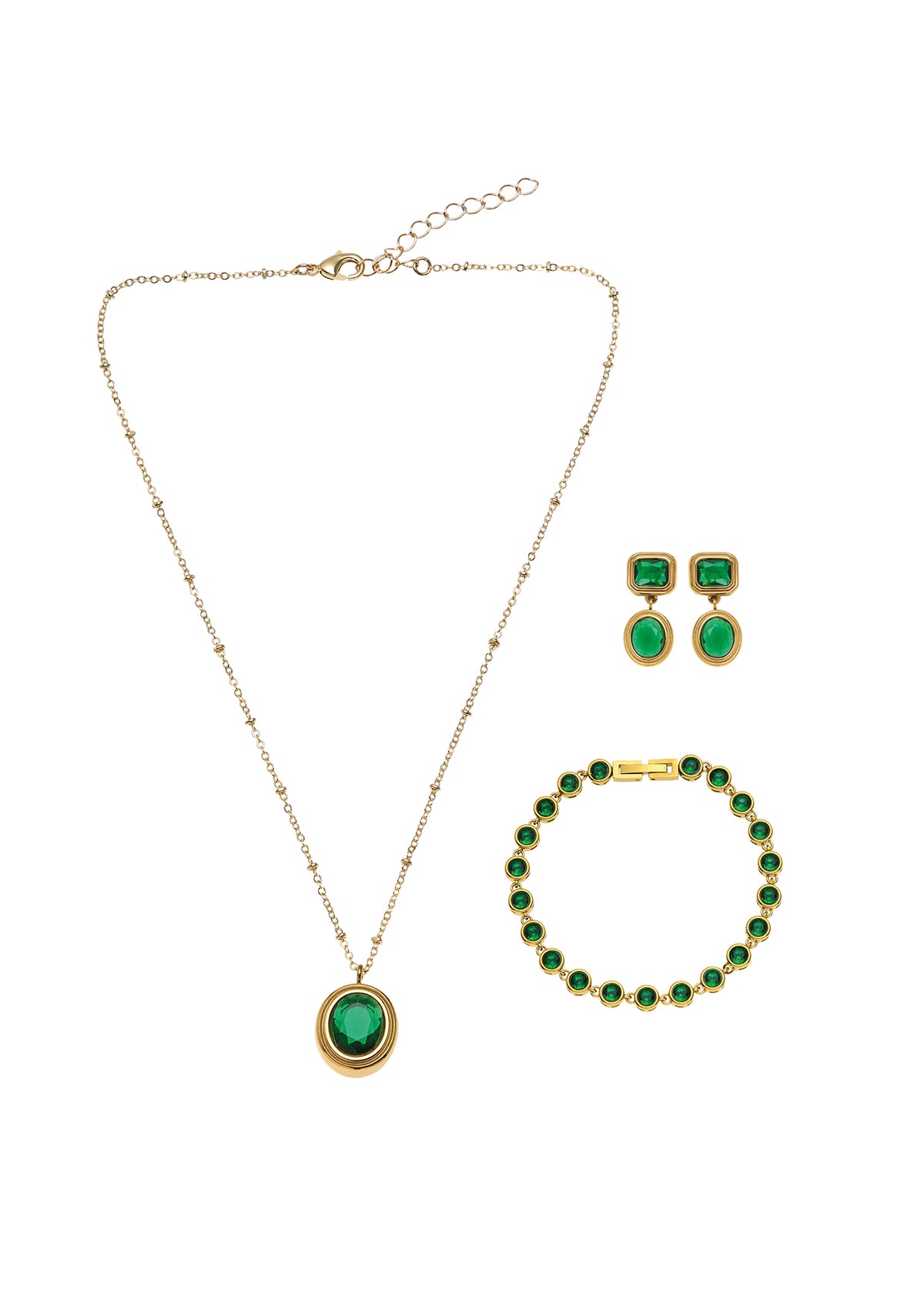 COLLANA DORATA CON CRISTALLI