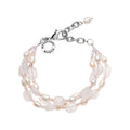 BRACCIALE CON QUARZI E PERLE
