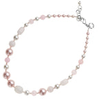 COLLANA CON AGATA QUARZI E PERLE