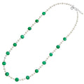 COLLANA CON AGATA E PERLE