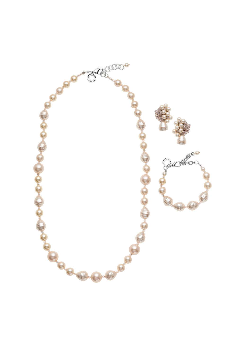 COLLANA CON PERLE ROSA
