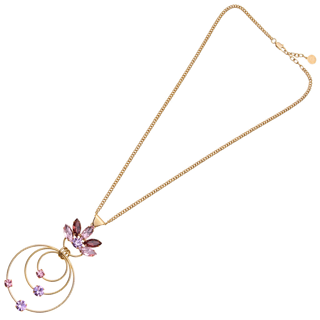 COLLANA PLACCATA ORO CON STRASS