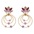 ORECCHINI PLACCATI ORO CON STRASS