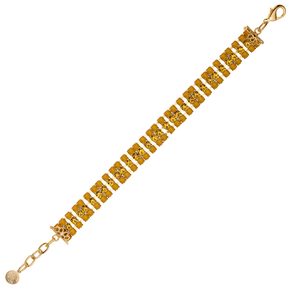 BRACCIALE PLACCATO ORO CON CRISTALLI