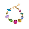 BRACCIALE PLACCATO ORO CON CRISTALLI
