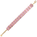 BRACCIALE PLACCATO ORO CON CRISTALLI