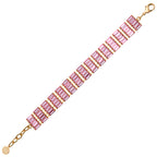 BRACCIALE PLACCATO ORO CON CRISTALLI