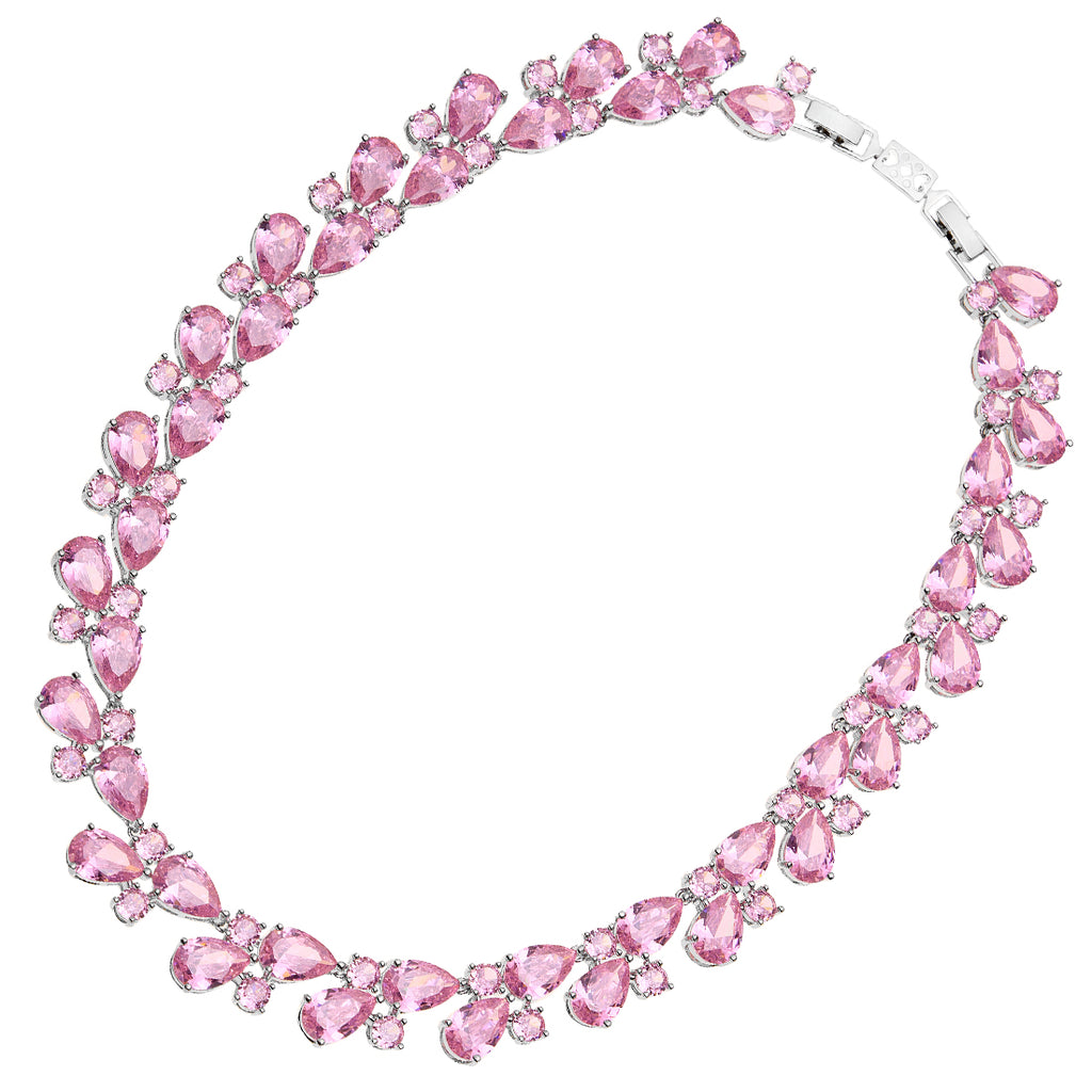 COLLANA RODIATA CON CUBIC ZIRCONIA