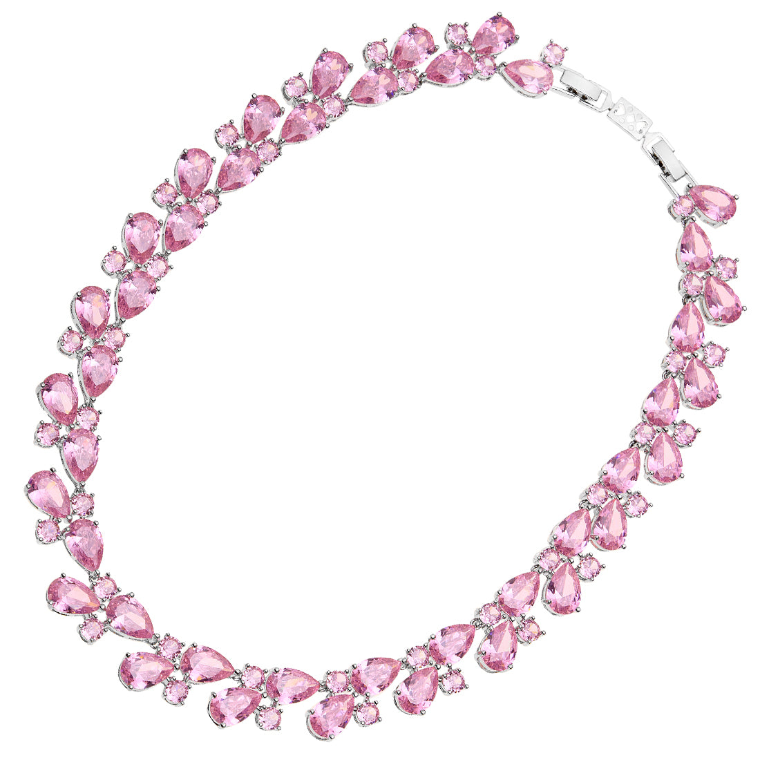 COLLANA RODIATA CON CUBIC ZIRCONIA