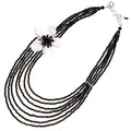 COLLANA CON MADREPERLA E CRISTALLI