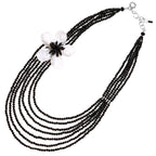 COLLANA CON MADREPERLA E CRISTALLI