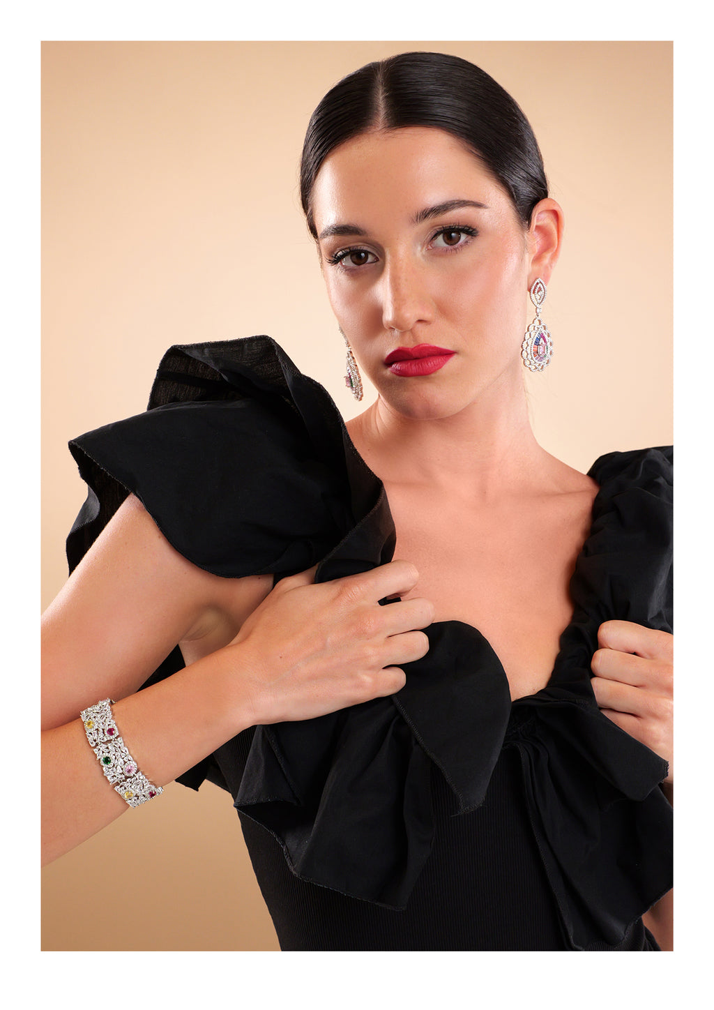 BRACCIALE RODIATO CON CUBIC ZIRCONIA