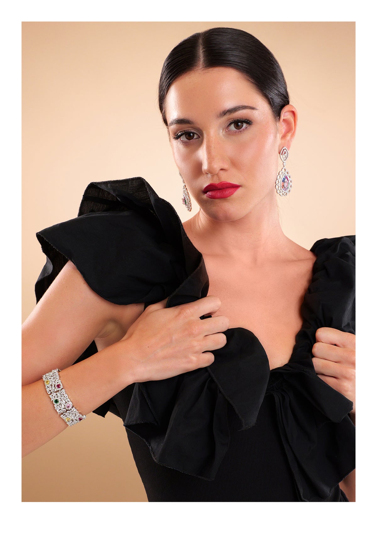 BRACCIALE RODIATO CON CUBIC ZIRCONIA