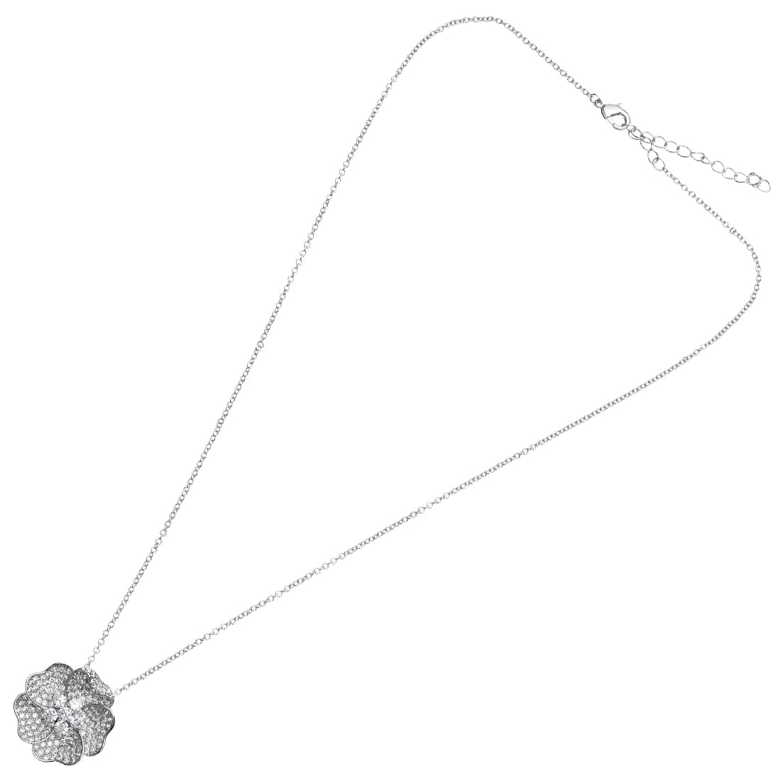 COLLANA RODIATA CON CUBIC ZIRCONIA