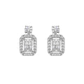 ORECCHINI RODIATI CON CUBIC ZIRCONIA