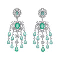 ORECCHINI RODIATI CON CUBIC ZIRCONIA